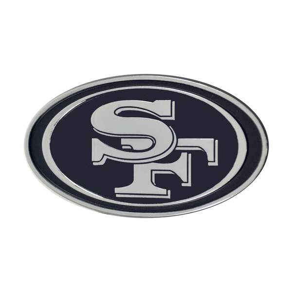 San Francisco 49ers Premium Solid Metal Logo Car Truck Emblem Decal Chrome Auto 614934351451 Ebay