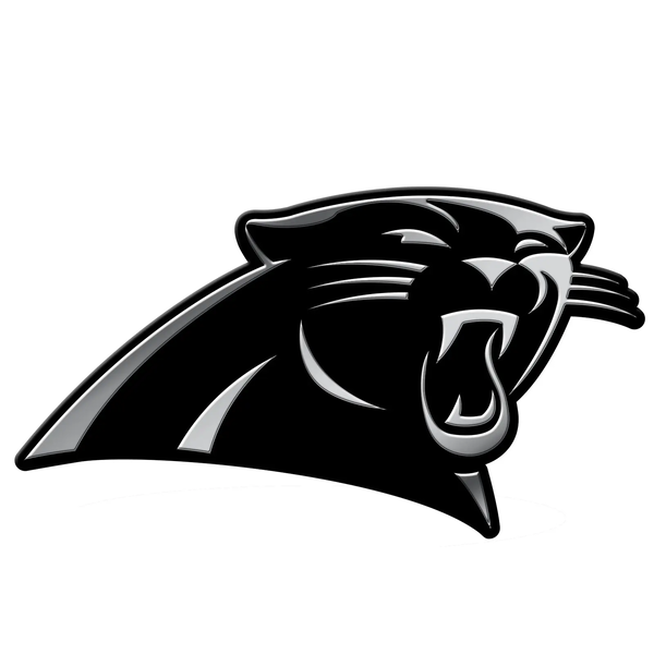 Carolina Panthers 3d Chrome Auto Emblem Nfl Team Logo Adhesive
