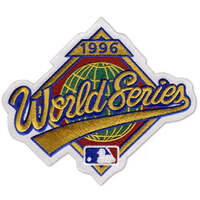 も*た様 長期保管未使用 MLB YANKEES BRAVES 1996 WS記 1996 MLB World Series Logo Jersey Sleeve Patch Atlanta Braves New