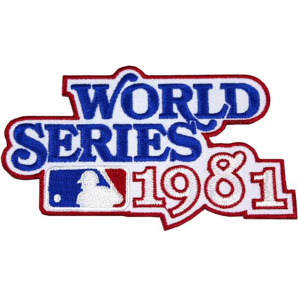 1981 World Series Logo Jersey Patch New York Yankees Los Angeles