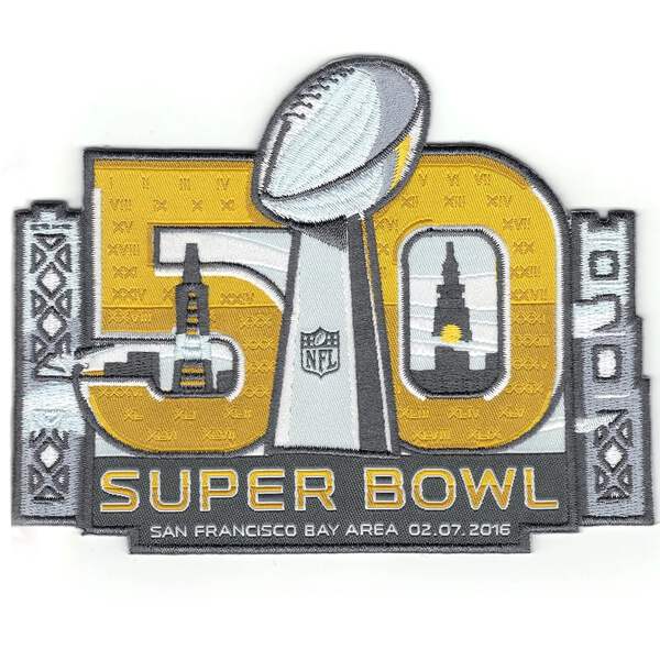 2016 NFL Super Bowl 50 Media Patch Denver Broncos Vs. Carolina