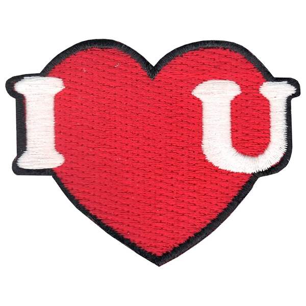I Love You Heart Emoji Iron On Embroidered Applique Patch Set 642896212954 Ebay