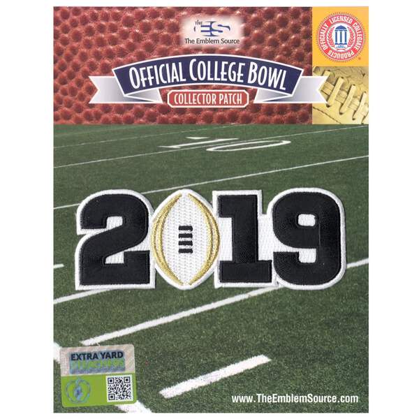 2019 College National Championship Game Jersey Patch White Alabama