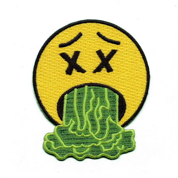 Sicko Mode Puke Emoji Logo Embroidered Iron On Patch 638126375896 Ebay