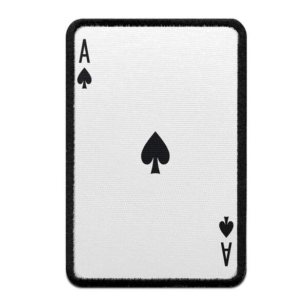 Ace of Spades Card Embroidered Iron-on Foto Patch | eBay