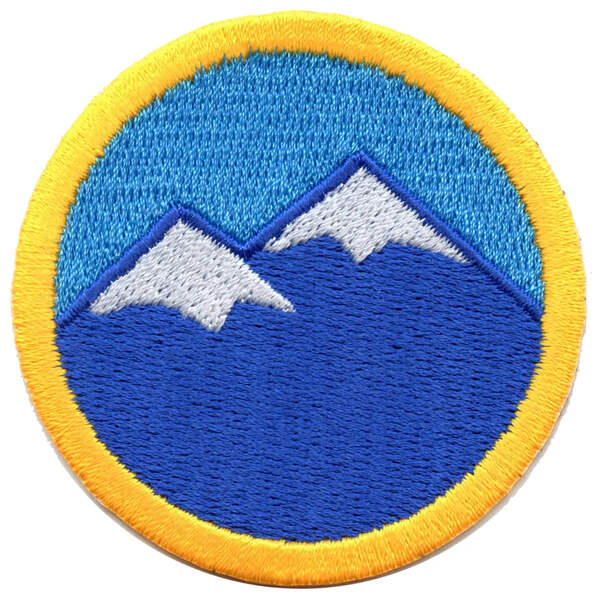 Mountain Climbing Wilderness Scout Merit Badge Iron On Patch eBay