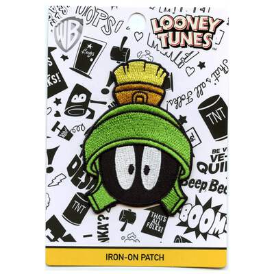 Marvin The Martian Looney Tunes Embroidered Iron On Patch - LICENSED