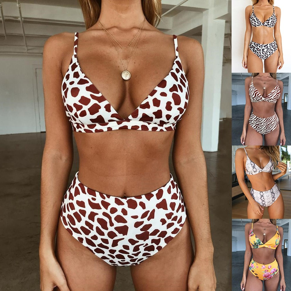 zebra print bathing suit