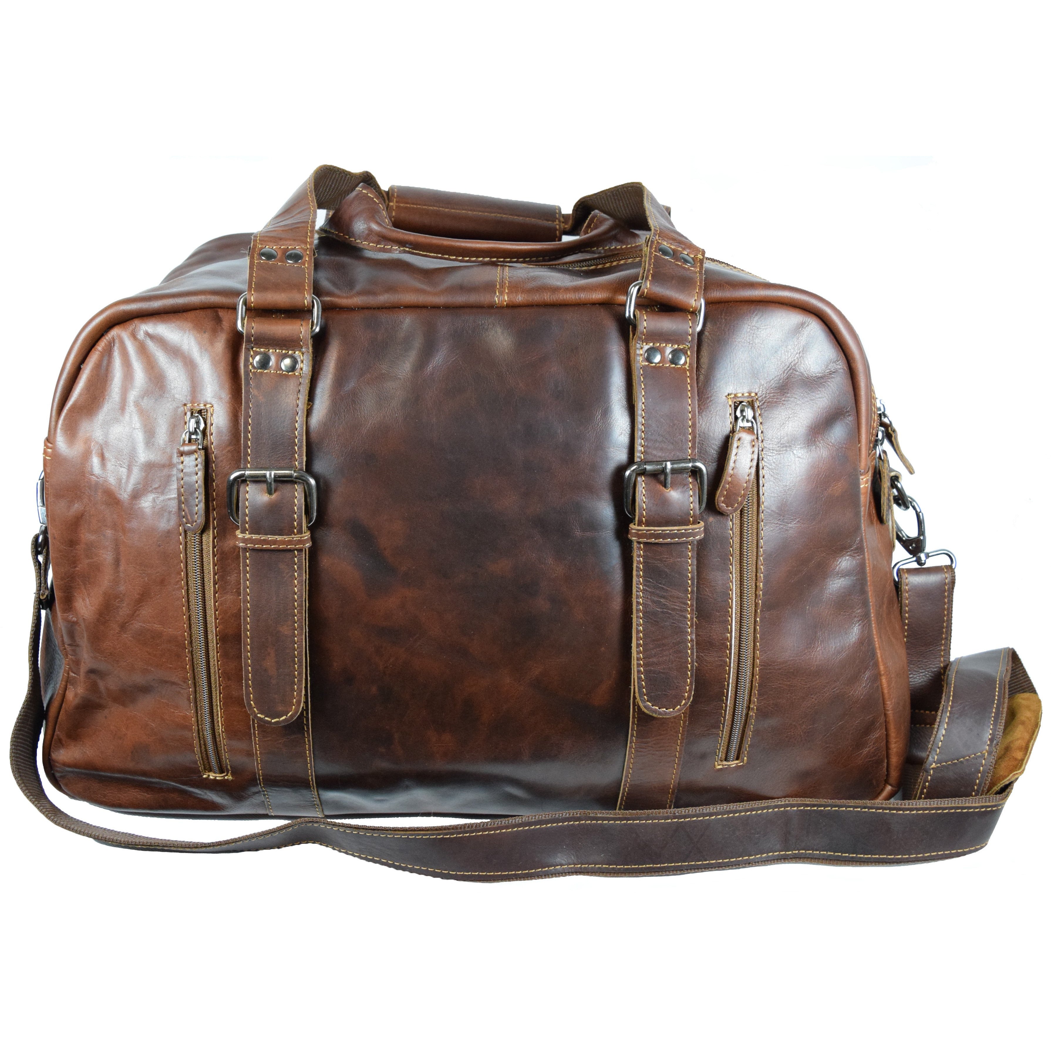 vintage leather luggage