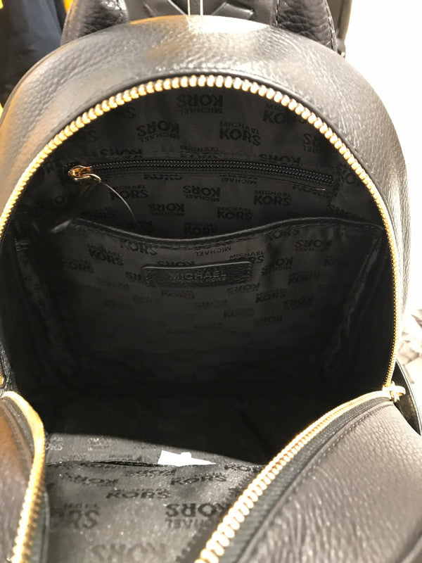 Michael kors abbey medium hotsell studded backpack leather black