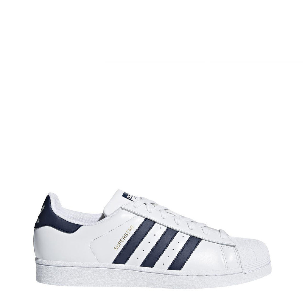 adidas superstar blancos con azul