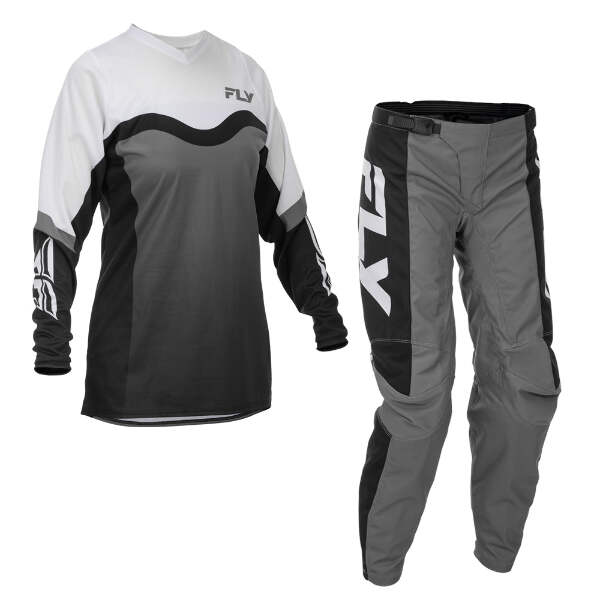 Fly Racing Women's F-16 Motocross Jersey & Pant Combo - Grey