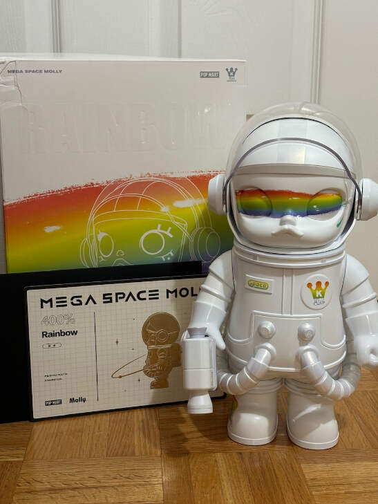 その他 Popmart Mega Space Molly 400% Rainbow Pop Mart Mega Space Molly 400% Rainbow 2.0 Figure | eBay