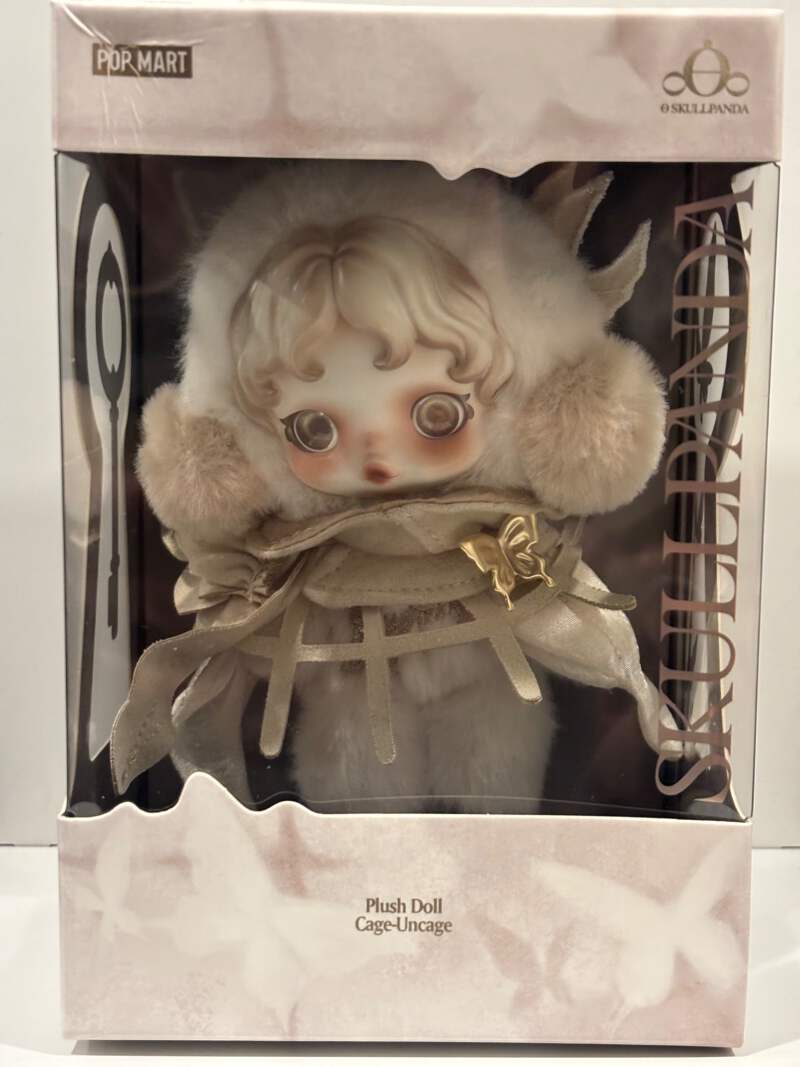 海外限定SKULLPANDA Plush Doll Cage-Uncage SKULLPANDA Plush Doll-Cage-Uncage