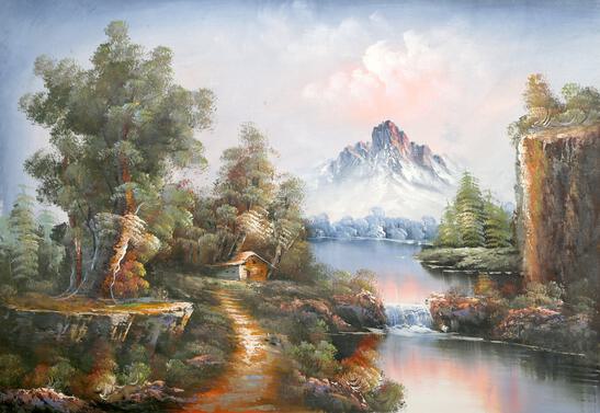 File:Wilhelm Bendz - Mountain landscape. - Google Art