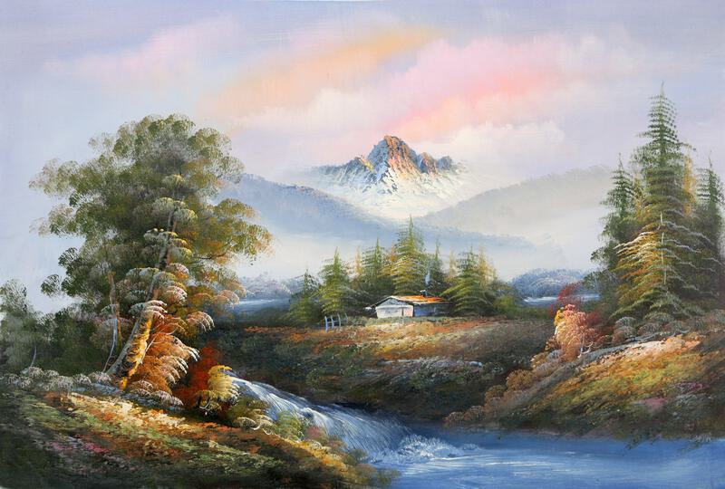 絵画 Mountain Landscape Shumu Fu, Mountain Landscape (87), Oil on Canvas (unsigned