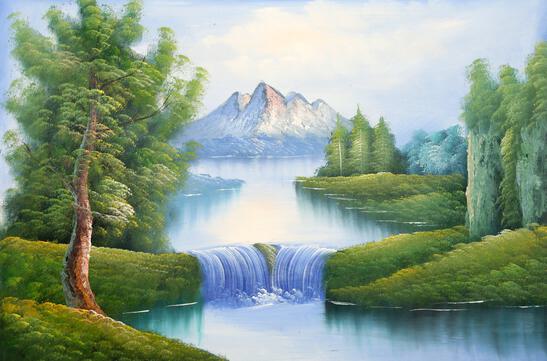 絵画 Mountain waterfall 817y7ZXFCGL._UF894,1000_QL80_.jpg