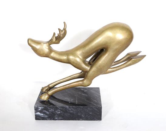 希少品【ケース付】SOMABITO × NATURETONESTHE Hattakitkosol Somchai, Reindeer, Bronze Sculpture | eBay