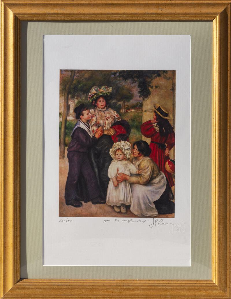Pierre-Auguste Renoir, The Artist's Family, Giclee on paper