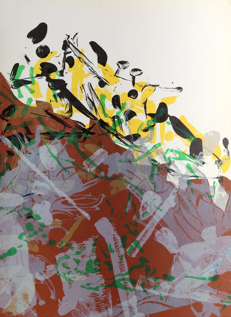 Jean-Paul Riopelle, Derriere Le Miroir #171 (1), Lithograph on