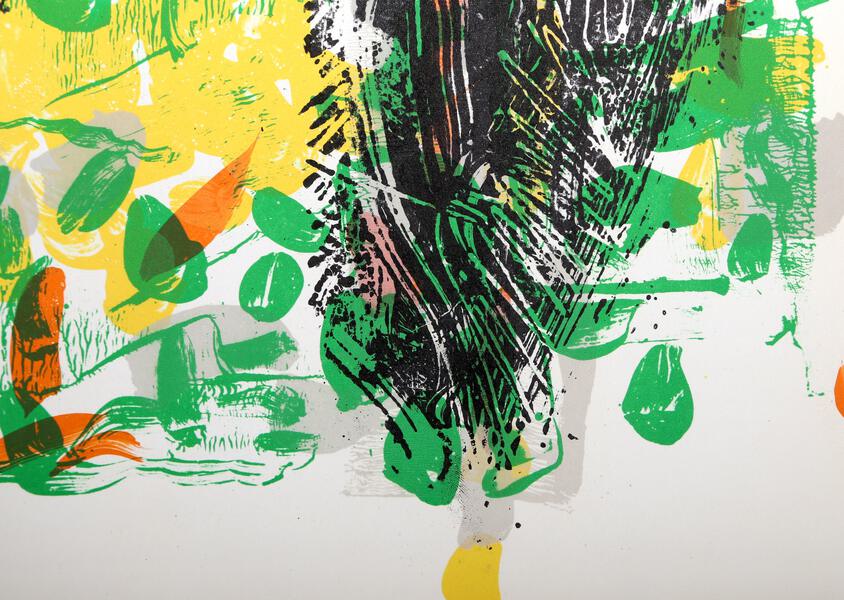 Jean-Paul Riopelle, Derriere Le Miroir #171 (2), Lithograph on