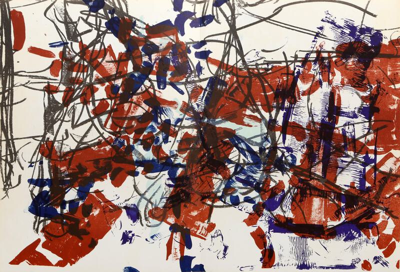Jean-Paul Riopelle, Derriere Le Miroir #171 (8), Lithograph on