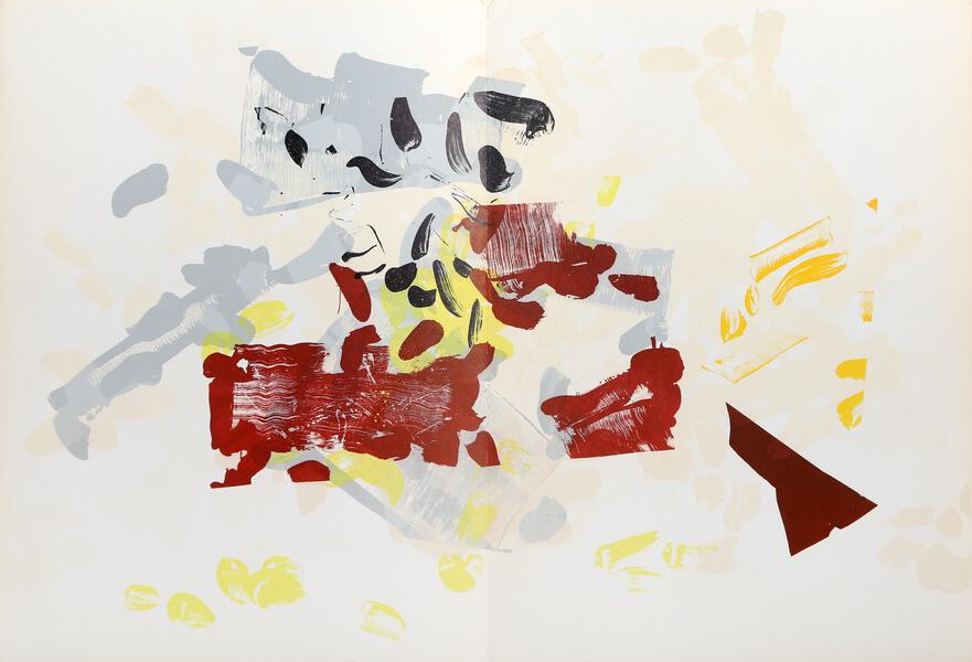 Jean-Paul Riopelle, Derriere Le Miroir #171 (3), Lithograph on