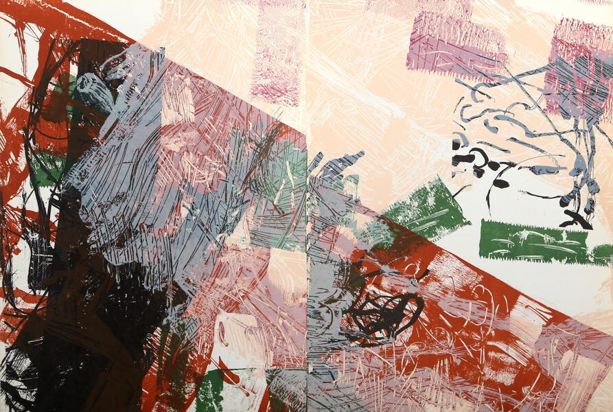 Jean-Paul Riopelle, Derriere Le Miroir #171 (4), Lithograph on