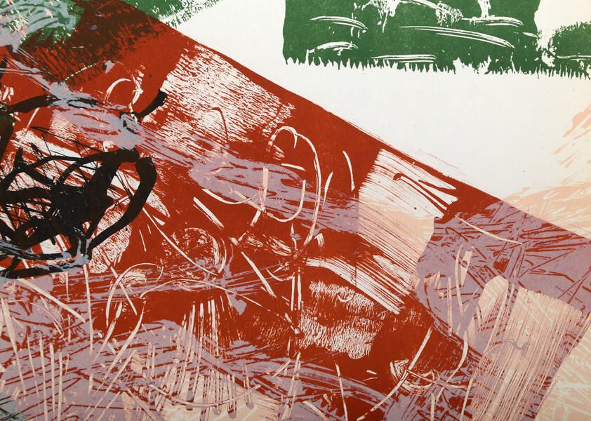Jean-Paul Riopelle, Derriere Le Miroir #171 (4), Lithograph on