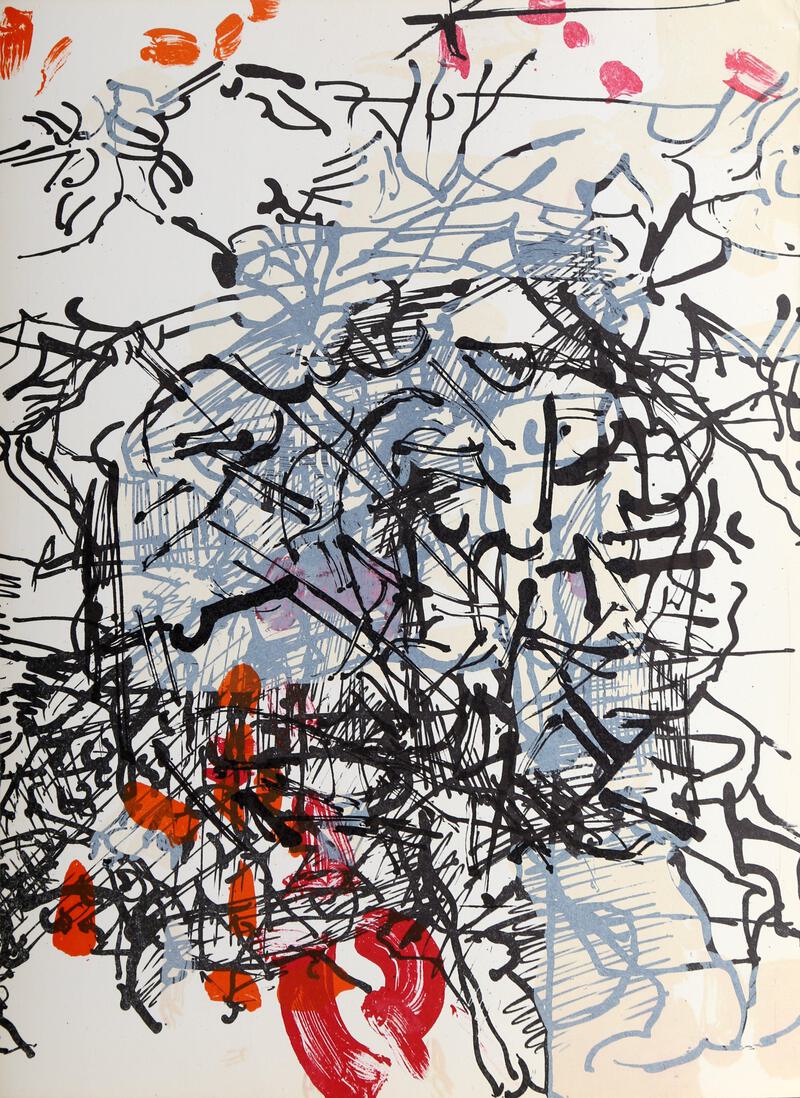 Jean-Paul Riopelle, Derriere Le Miroir #171 (6), Lithograph on