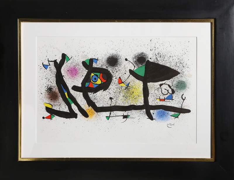 ♡*♡様 真作保証　JOAN MIRO 抽象画　オリジナルリトグラフ 「ノーサイ Joan Miro, Sculptures (M. 950), Lithograph on BFK Rives, signed in