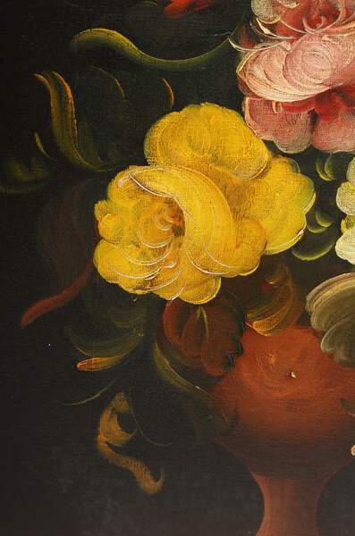 R. Rosini, Flowers Still Life 15, Oil on Canvas, signed | eBay