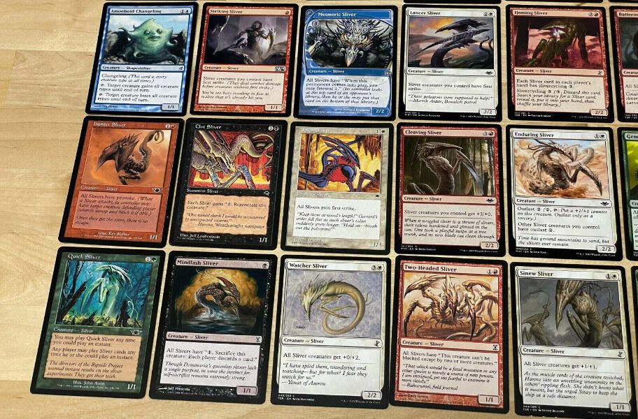 マジック：ザ・ギャザリング EDH Sliver set (35 Slivers) SLIVERS Commander EDH Deck Sliver Overlord - Custom Magic