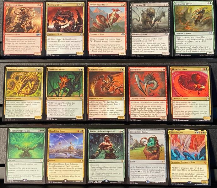 Custom Commander Deck*** Sliver Legion - Slivers - EDH MTG