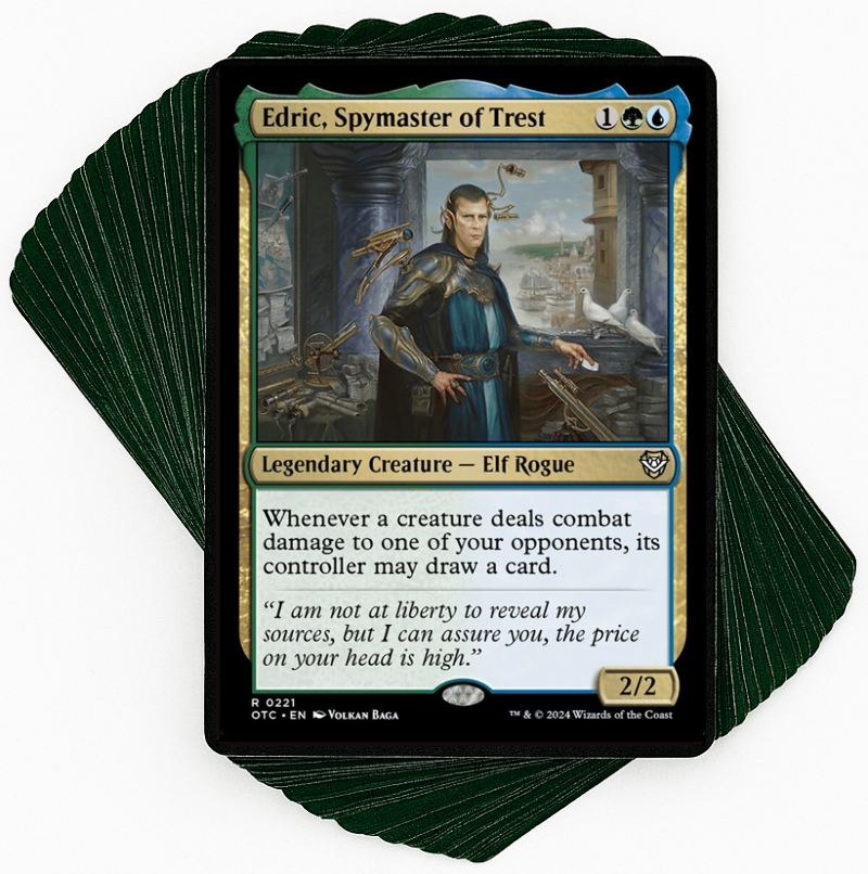 Custom Commander Deck*** Edric, Spymaster of Trest - Unblockable