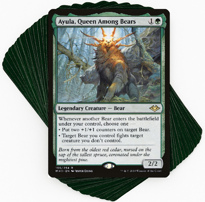 mtg bear tribal commander deck ***Custom Commander Deck*** Ayula, Queen Among Bears - Bears! - EDH Magic  Cards