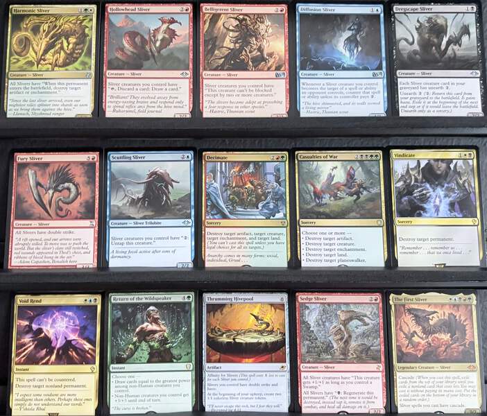 mtg the first sliver commander deck The First Sliver (Retro Foil Etched) [Modern Horizons] Lightly Played Foil