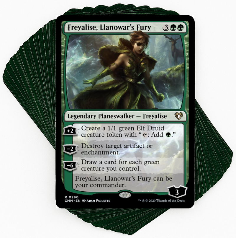 Custom Commander Deck*** Freyalise, Llanowar's Fury - Elves - EDH Magic Elf  | eBay