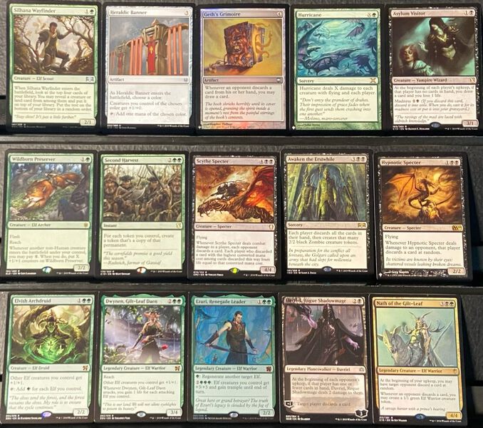 Custom Commander Deck*** Nath of the Gilt-Leaf - Elves - EDH Elf Magic  Cards