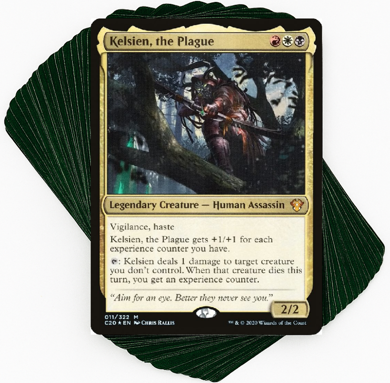 experience counter cards mtg Custom Commander Deck*** Kelsien, the Plague - Deathtouch Assassins - EDH  MTG