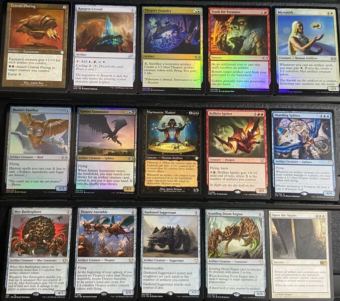 breya mtg commander deck Custom Commander Deck*** Breya, Etherium Shaper - Artifacts - EDH Magic  Cards