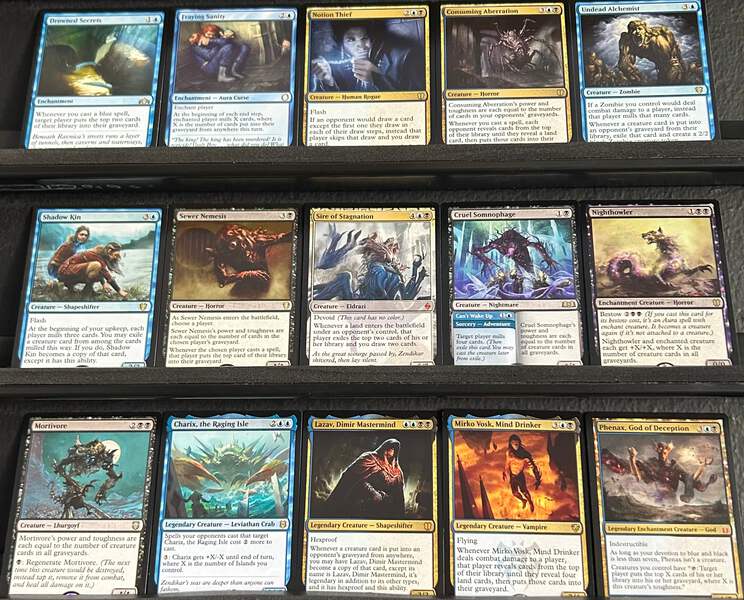 Custom Commander Deck*** Phenax, God of Deception - Mill - EDH MTG Magic  Card