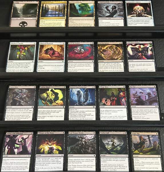 Custom Commander Deck*** Karumonix, the Rat King - Poisonous Rats