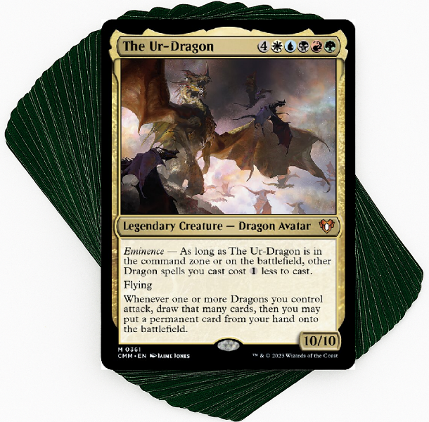 mtg the ur dragon commander deck Commander Masters The Ur-Dragon 100+ Deck Box for Magic: The Gathering