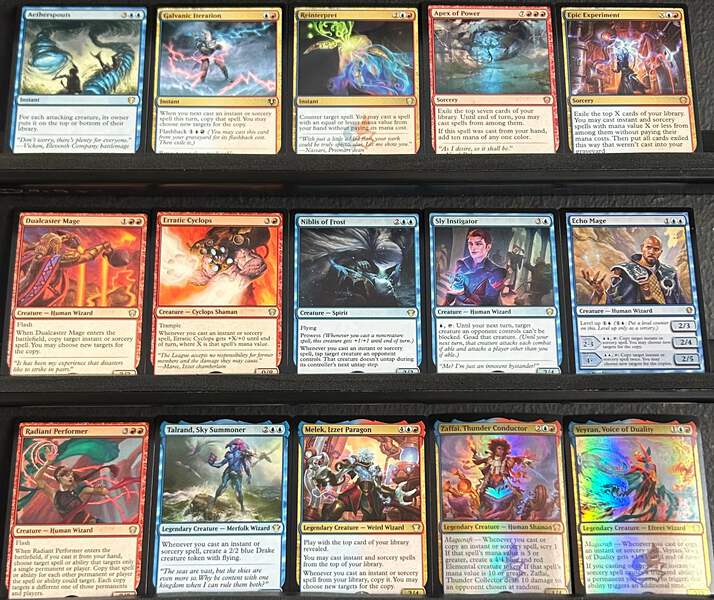 Custom Commander Deck*** Veyran, Voice of Duality - Spell Copy - MTG EDH |  eBay