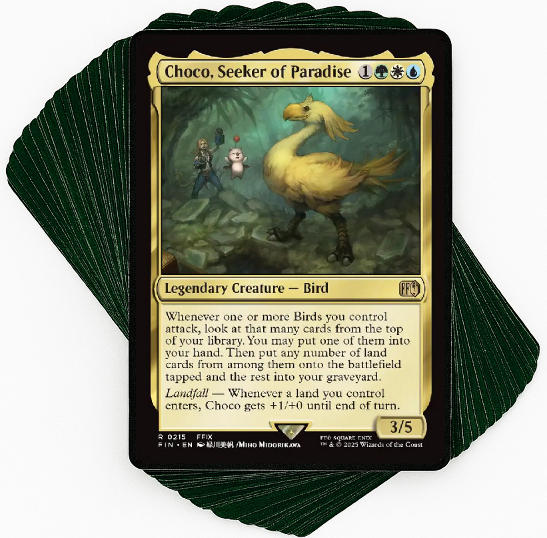 レアコレ4 エクストラシークレット　コンプリート Custom Commander Deck*** Choco, Seeker of Paradise - Landfall