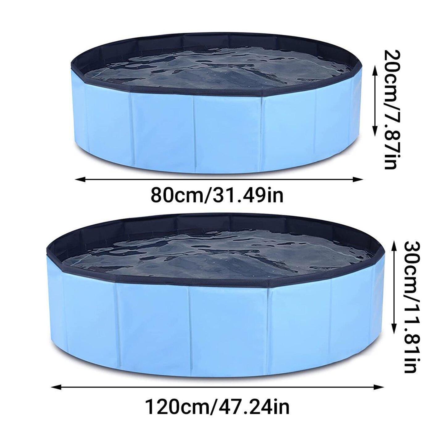 Pet Swimming Pool Foldable Portable Pool for Dogs Outdoor Play - Red-120x30cm product image