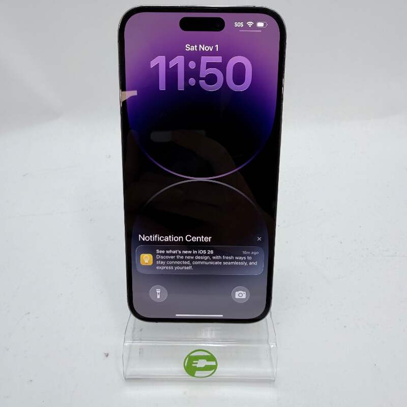 Unlocked Apple iPhone 14 Pro Max 256GB 26.0.1 Deep Purple MQ8W3LL