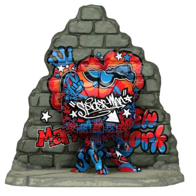 NYコミコンFUNKO POP! ストリートアート　スパイダーマン　マイルス Amazon.com: Funko Pop! Marvel Street Art Spider-Man Miles