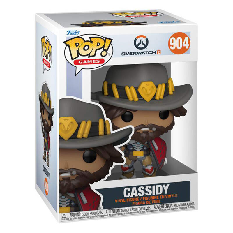Overwatch 2 Cole Cassidy Pop Vinyl 4.45 Inches Tall Ages Six